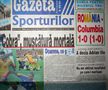 Prima pagină din Gazeta Sporturilor, după România - Columbia 1-0 din 1998