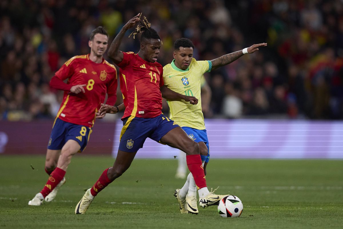 Spania - Brazilia, amical pentru istorie: spectacol total, 6 goluri pe „Bernabeu”