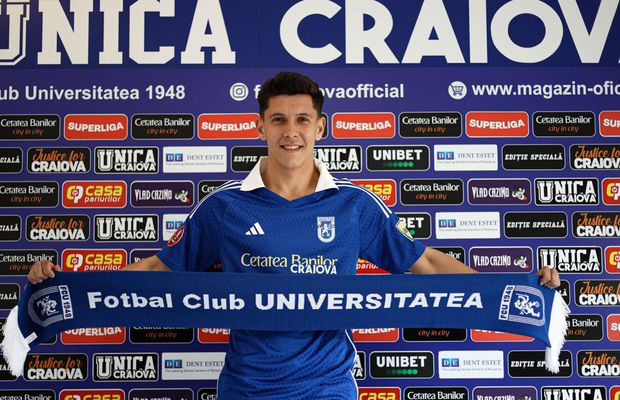 Transferul anunțat de FCU Craiova astăzi » Fotbalistul este eligibil pentru regula U21