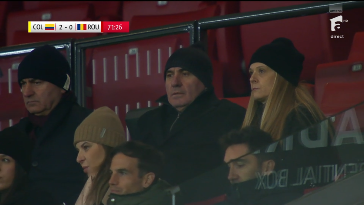 Hagi, surprins de camere pe Metropolitano » Alături de cine a urmărit golul lui Ianis