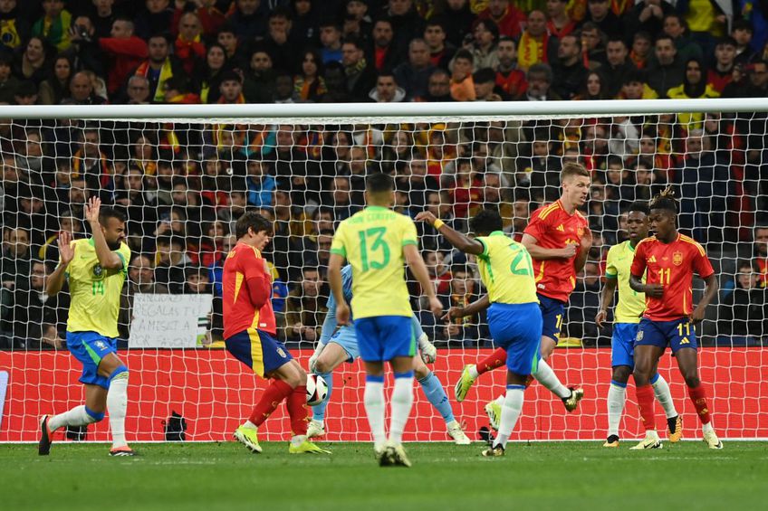 Spania și Brazilia se întâlnesc ACUM, într-un meci amical care se dispută pe stadionul Santiago Bernabeu.