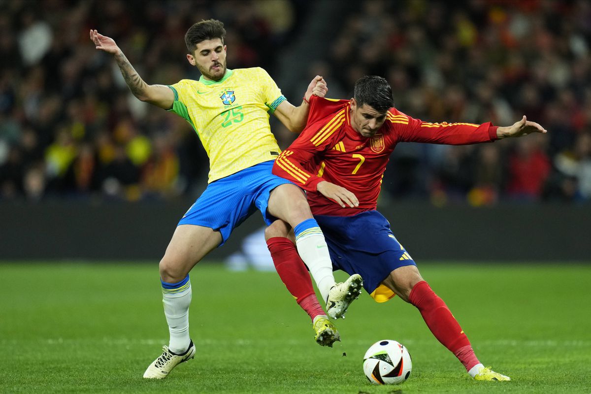 Spania - Brazilia, amical pentru istorie: spectacol total, 6 goluri pe „Bernabeu”