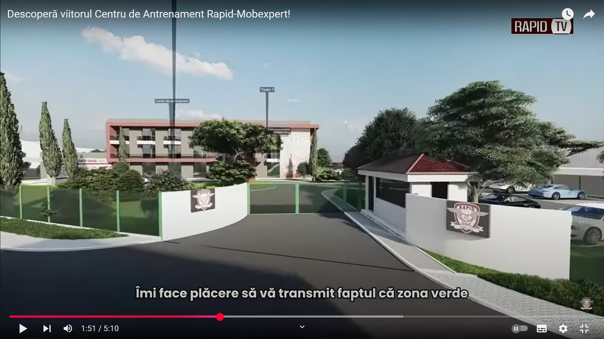 Imagini tari cu baza ultramodernă de peste 6 milioane de euro a Rapidului! Dan Șucu a prezentat noua investiție