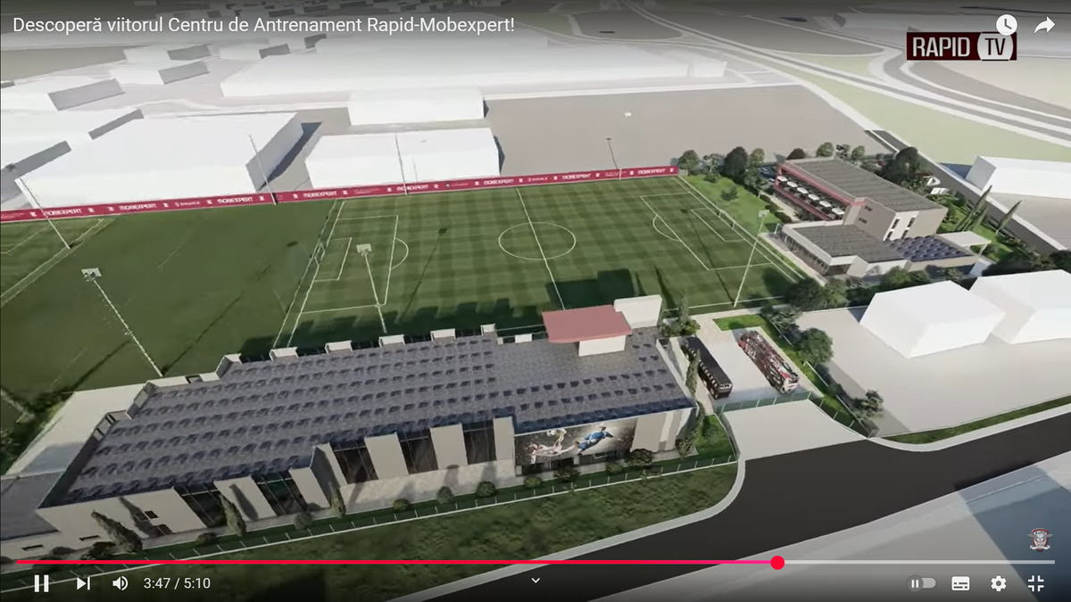 Imagini tari cu baza ultramodernă de peste 6 milioane de euro a Rapidului! Dan Șucu a prezentat noua investiție