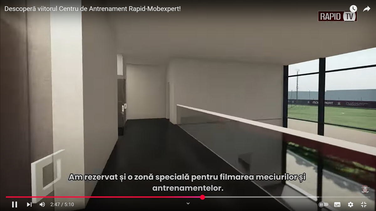 Imagini tari cu baza ultramodernă de peste 6 milioane de euro a Rapidului! Dan Șucu a prezentat noua investiție