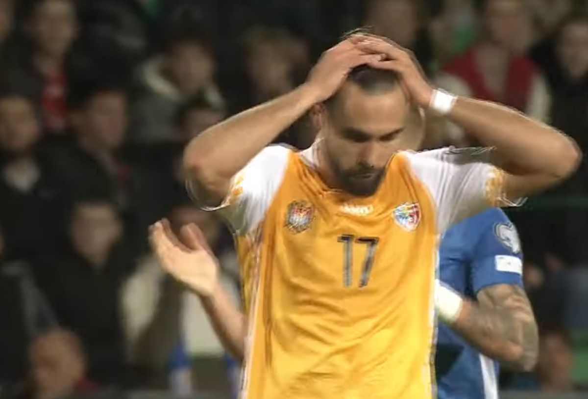 Moldova a primit un gol de Cascadorii râsului! Postolachi și-a pus mâinile în cap