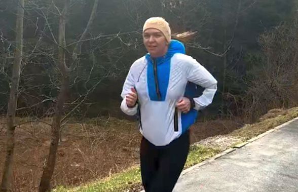 Simona Halep s-a filmat pe străzile din Poiana Brașov și a publicat imaginile pe Internet » Meciul pentru care se pregătește