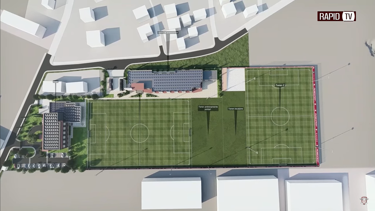 Noua bază de pregătire a celor de la Rapid, partea I