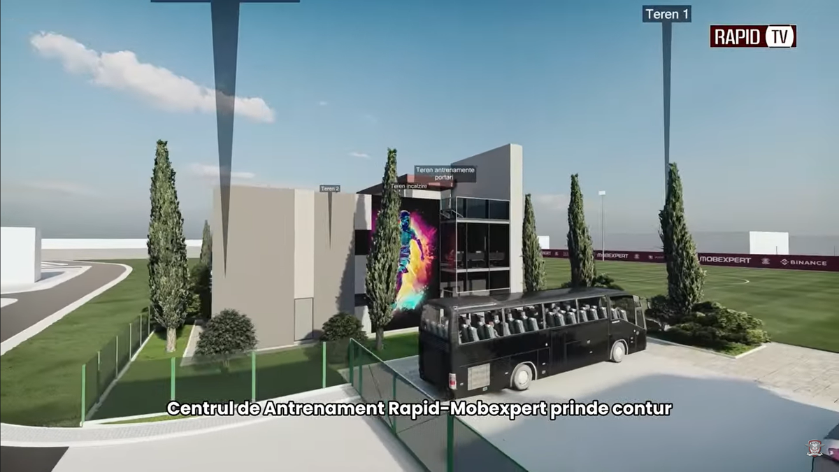 Noua bază de pregătire a celor de la Rapid, partea I