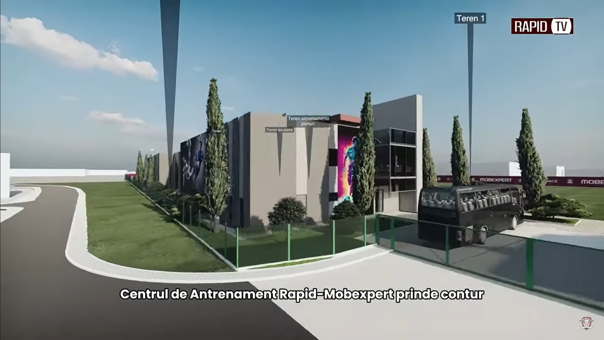 Noua bază de pregătire a celor de la Rapid, partea I