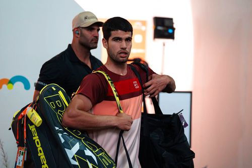 Carlos Alcaraz după înfrângerea rapidă de la Miami 2025 Foto: Imago Images