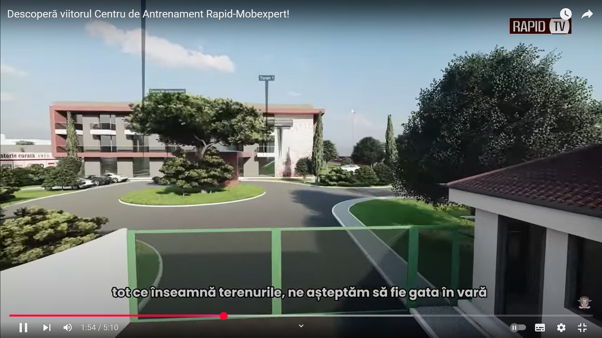 Imagini tari cu baza ultramodernă de peste 6 milioane de euro a Rapidului! Dan Șucu a prezentat noua investiție