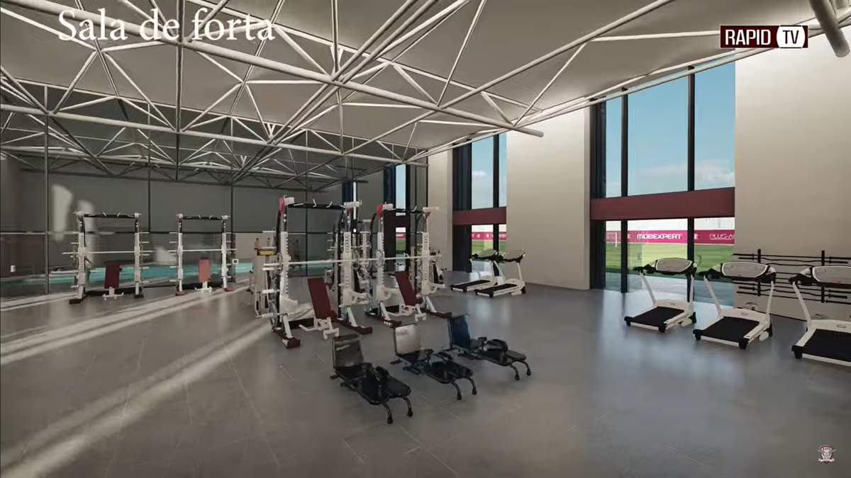 Noua bază de pregătire a celor de la Rapid, partea II