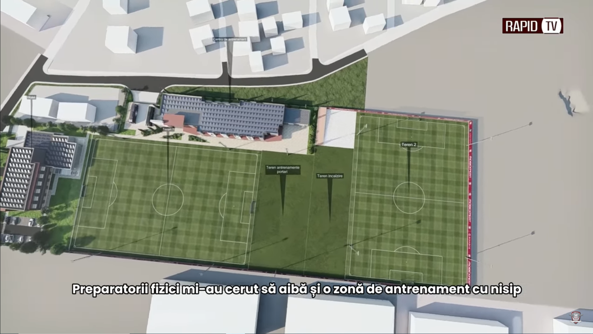 Noua bază de pregătire a celor de la Rapid, partea I