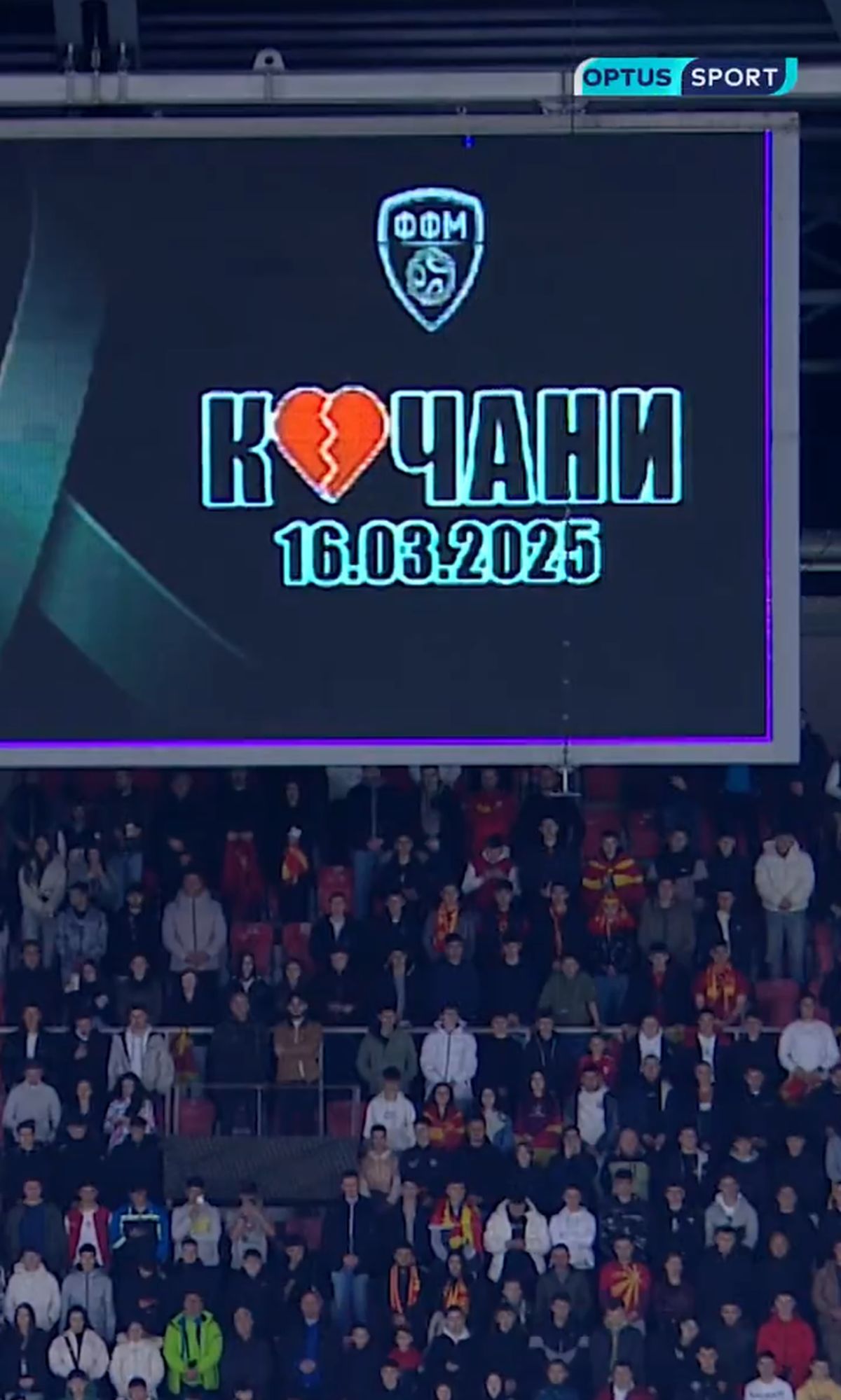 Minutul 59 și fotbalul s-a oprit » Scene copleșitoare la Skopje, în timpul meciului Macedonia de Nord - Țara Galilor