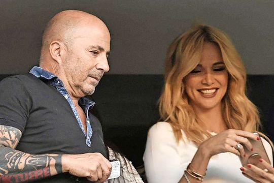 Jorge Sampaoli, alături de prezentatoarea tv Victoria Lopyreva