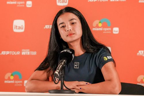 Alexandra Eala la o conferință de presă la Miami FOTO Imago Images