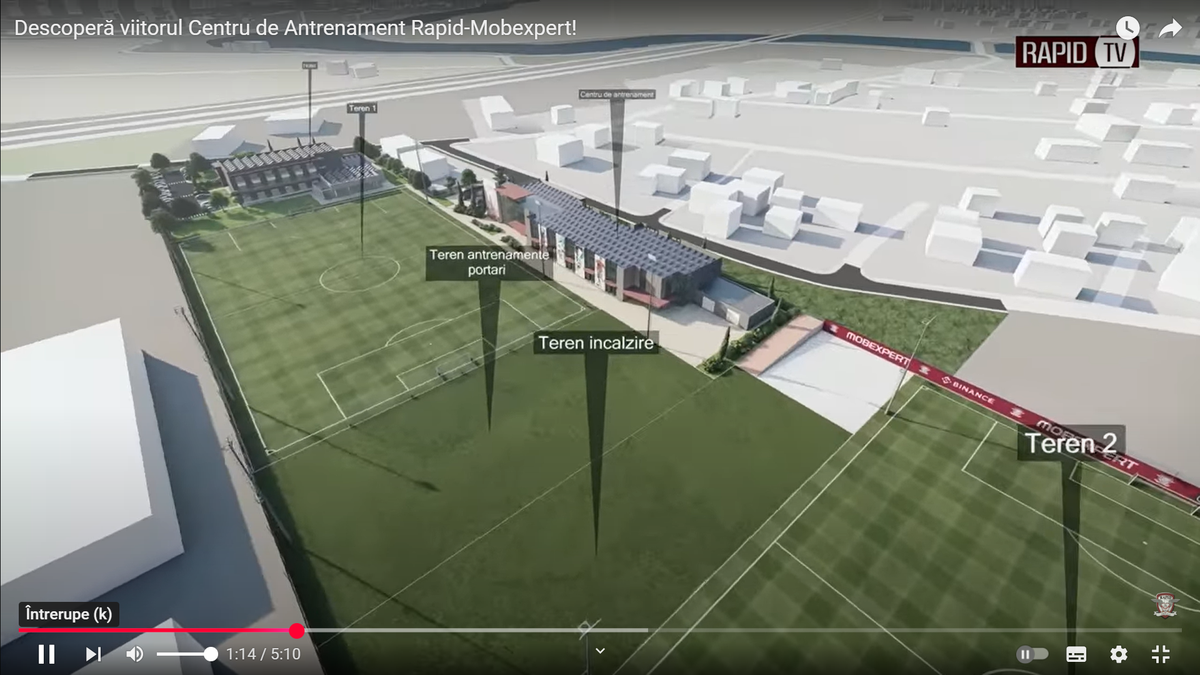 Noua bază de pregătire a celor de la Rapid, partea I