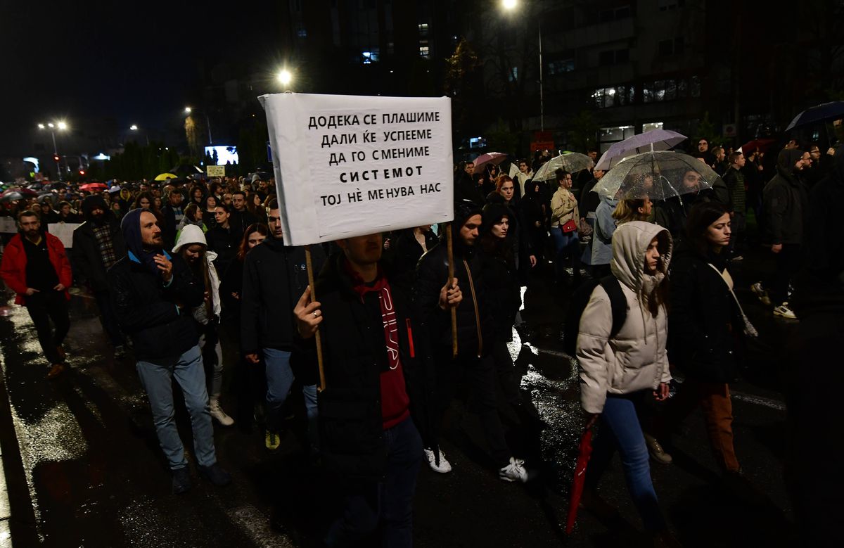 Minutul 59 și fotbalul s-a oprit » Scene copleșitoare la Skopje, în timpul meciului Macedonia de Nord - Țara Galilor