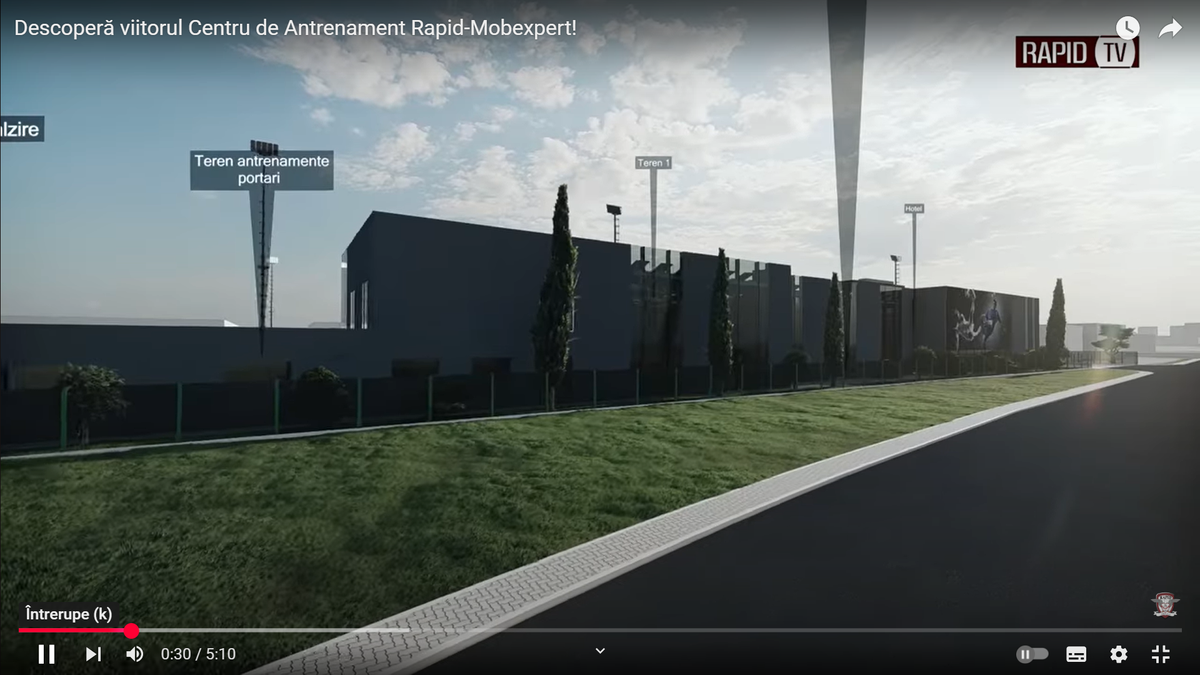 Noua bază de pregătire a celor de la Rapid, partea I