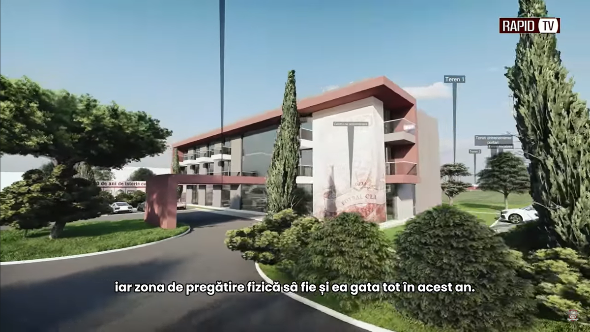 Noua bază de pregătire a celor de la Rapid, partea II