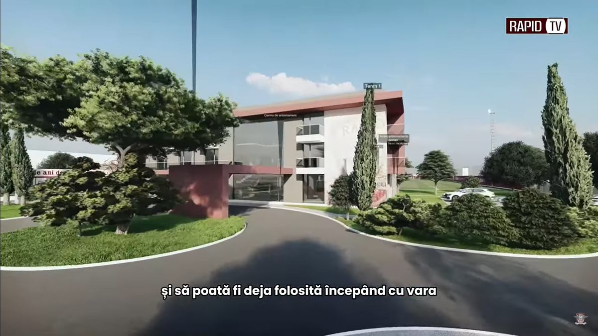 Noua bază de pregătire a celor de la Rapid, partea II