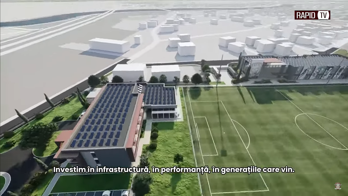 Imagini tari cu baza ultramodernă de peste 6 milioane de euro a Rapidului! Dan Șucu a prezentat noua investiție
