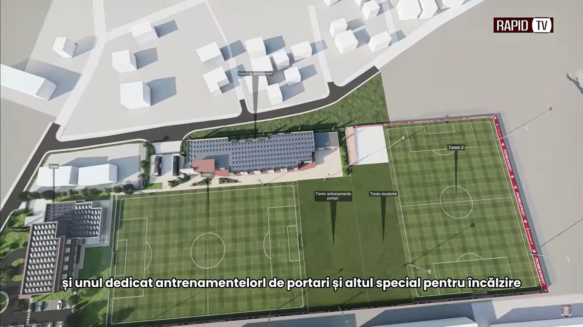 Noua bază de pregătire a celor de la Rapid, partea I