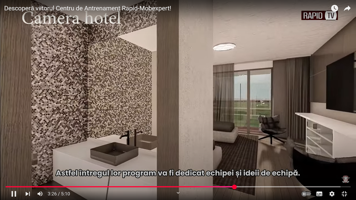 Noua bază de pregătire a celor de la Rapid, partea II