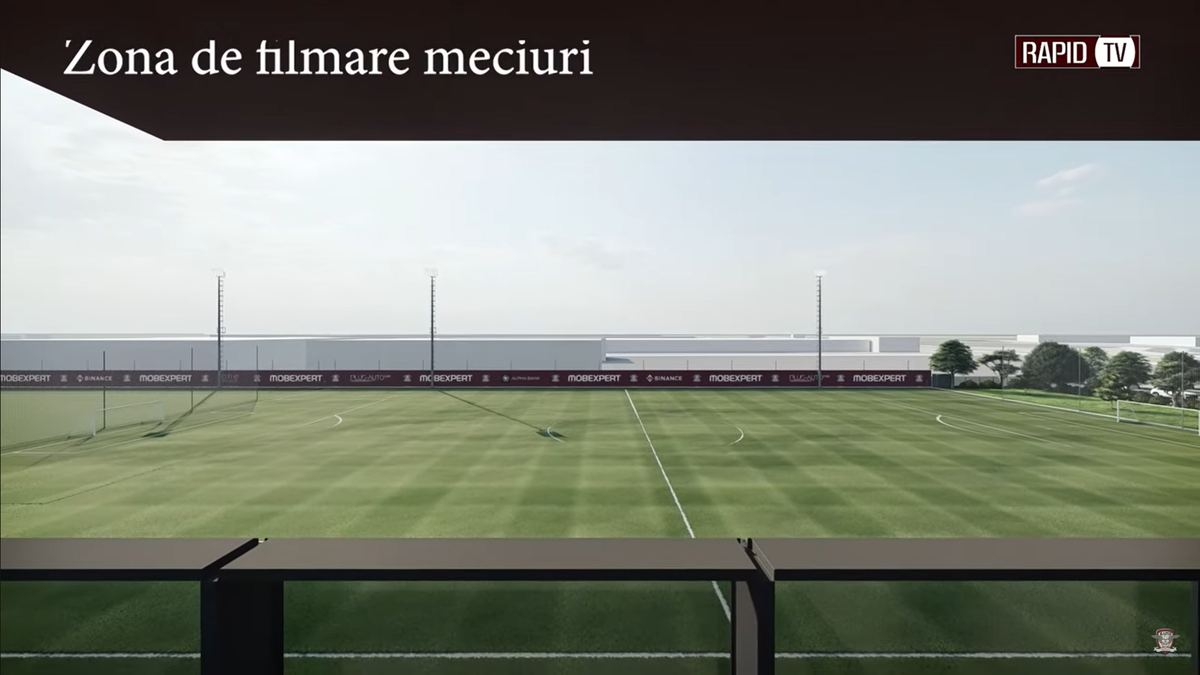 Imagini tari cu baza ultramodernă de peste 6 milioane de euro a Rapidului! Dan Șucu a prezentat noua investiție