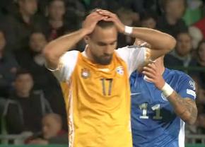 Moldova a primit un gol de Cascadorii râsului! Postolachi și-a pus mâinile în cap