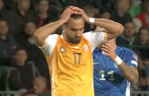 Moldova a primit un gol de Cascadorii râsului! Postolachi și-a pus mâinile în cap