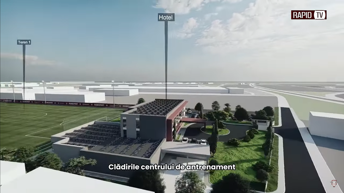 Imagini tari cu baza ultramodernă de peste 6 milioane de euro a Rapidului! Dan Șucu a prezentat noua investiție