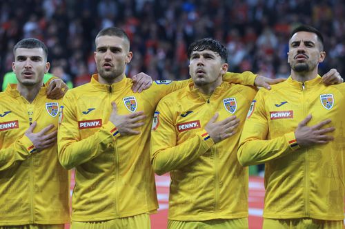 Valentin Mihăilă, Daniel Bîrligea, Andrei Rațiu și Andrei Burcă înainte de Turcia - România / FOTO: GSP.ro