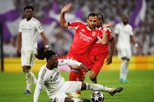 Eduardo Camavinga, contra Benficăi, în Liga Campionilor / Foto: Imago