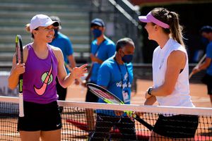 Elina Svitolina, alături de Simona Halep la Cluj-Napoca în iunie, la evenimentul de retragere