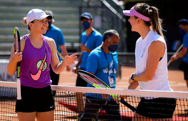 Elina Svitolina, alături de Simona Halep la Cluj-Napoca în iunie, la evenimentul de retragere