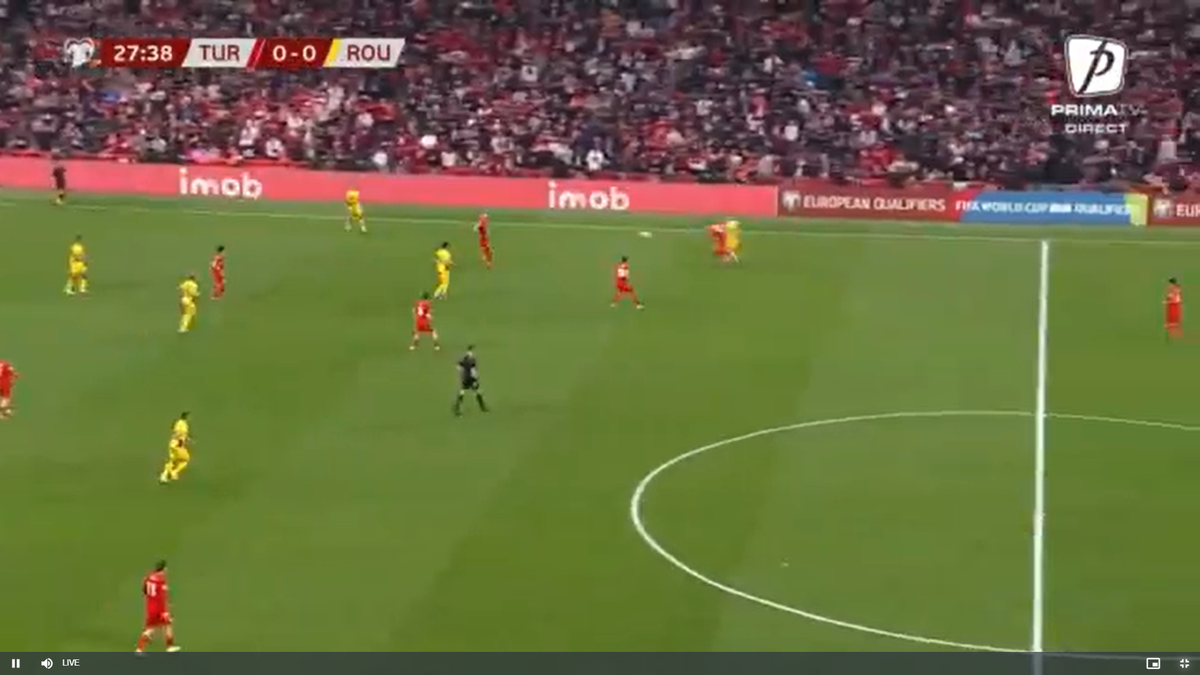 Același Turcia - România, lucruri diferite pe transmisiunea TV!