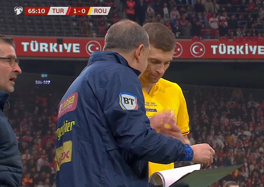 FOTO. Florin Tănase și-a pus picături în nas fix înainte să intre pe teren