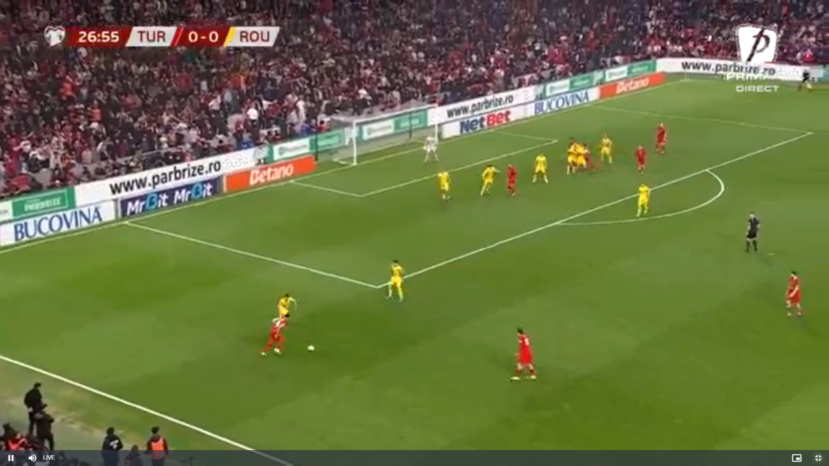 Același Turcia - România, lucruri diferite pe transmisiunea TV!