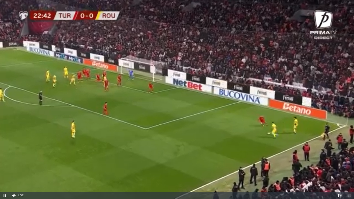 Același Turcia - România, lucruri diferite pe transmisiunea TV!