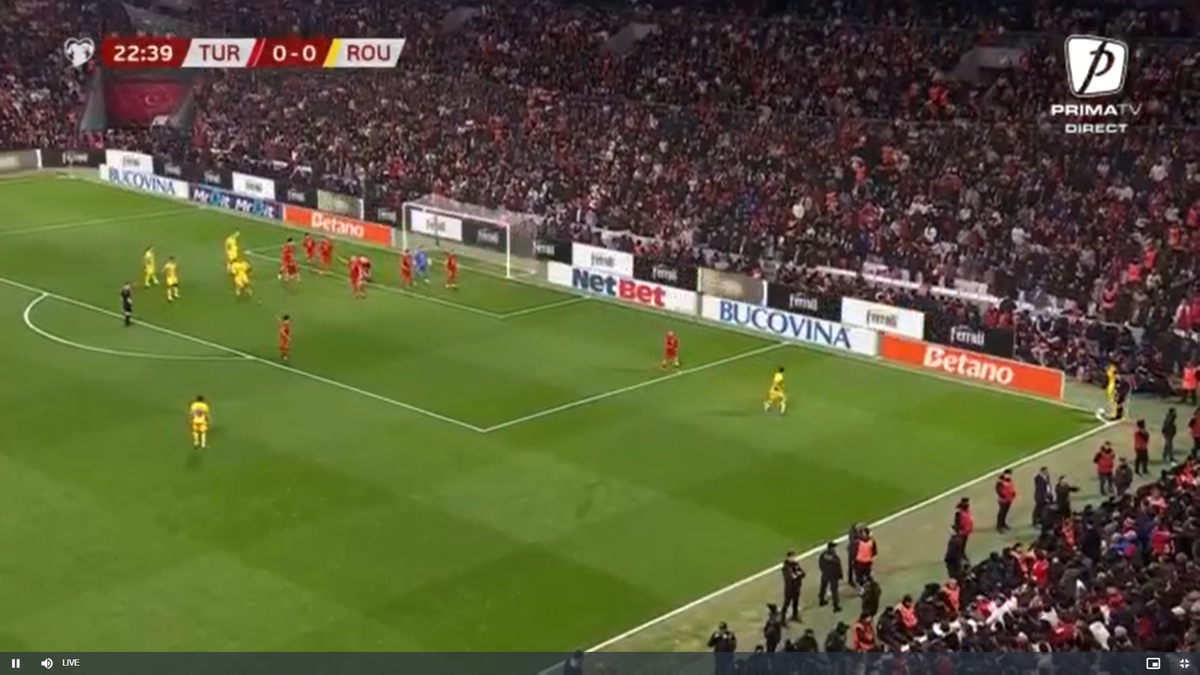 Același Turcia - România, lucruri diferite pe transmisiunea TV!