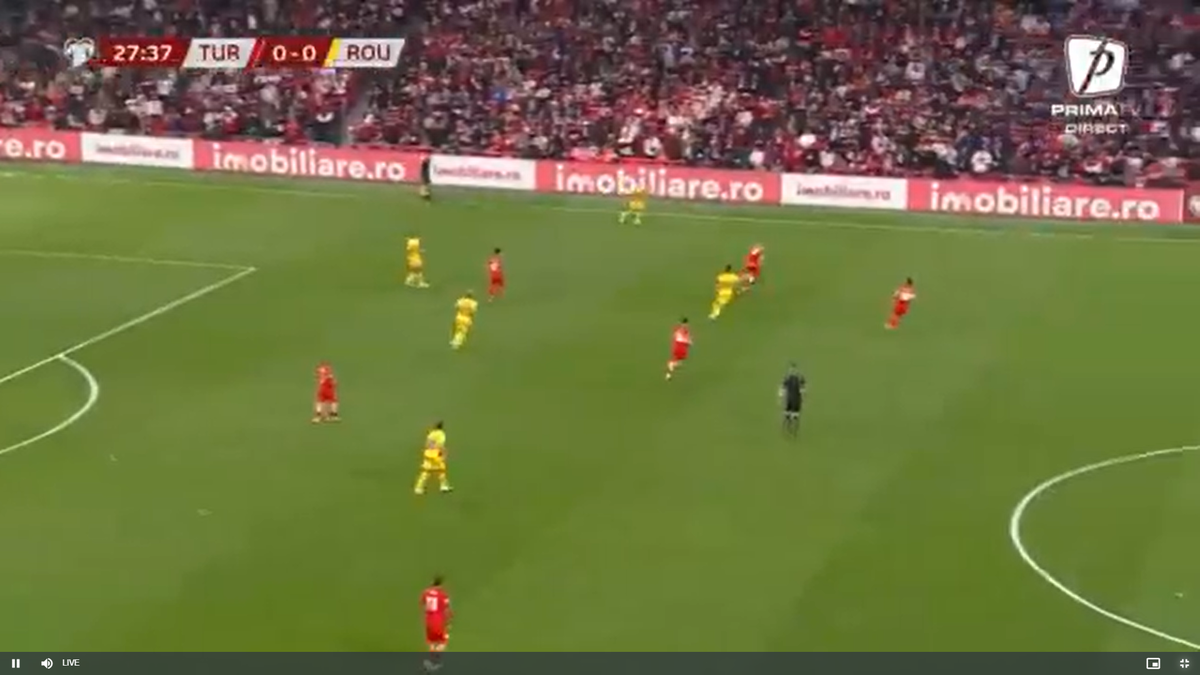 Același Turcia - România, lucruri diferite pe transmisiunea TV!