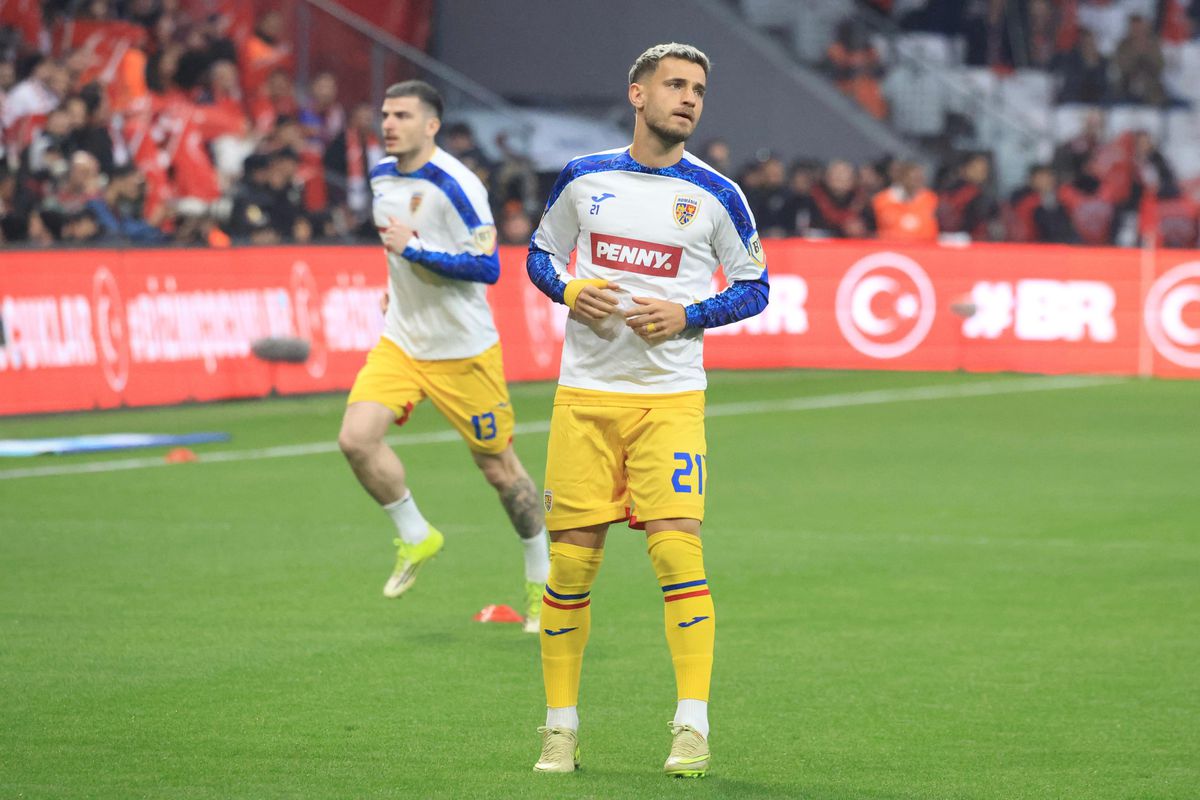 Turcia - România, fotbaliștii „tricolori” la inspecția gazonului și la încălzire