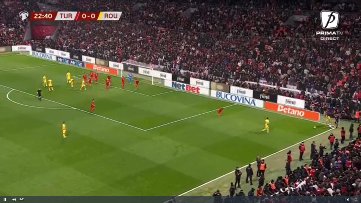 Același Turcia - România, lucruri diferite pe transmisiunea TV!