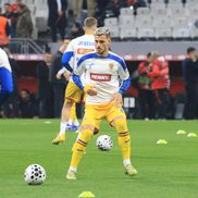 Vlad Dragomir / România, la încălzire înaintea meciului cu Turcia / FOTO: GSP.ro