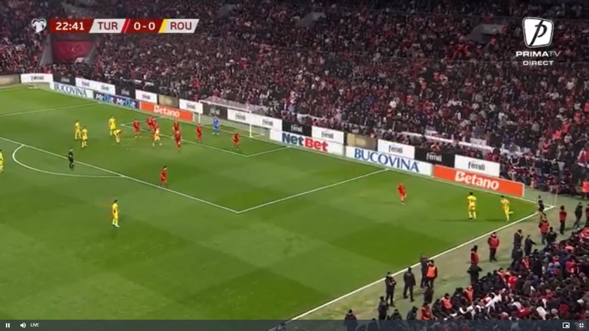 Același Turcia - România, lucruri diferite pe transmisiunea TV!