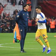 Ianis Hagi / România, la încălzire înaintea meciului cu Turcia / FOTO: GSP.ro