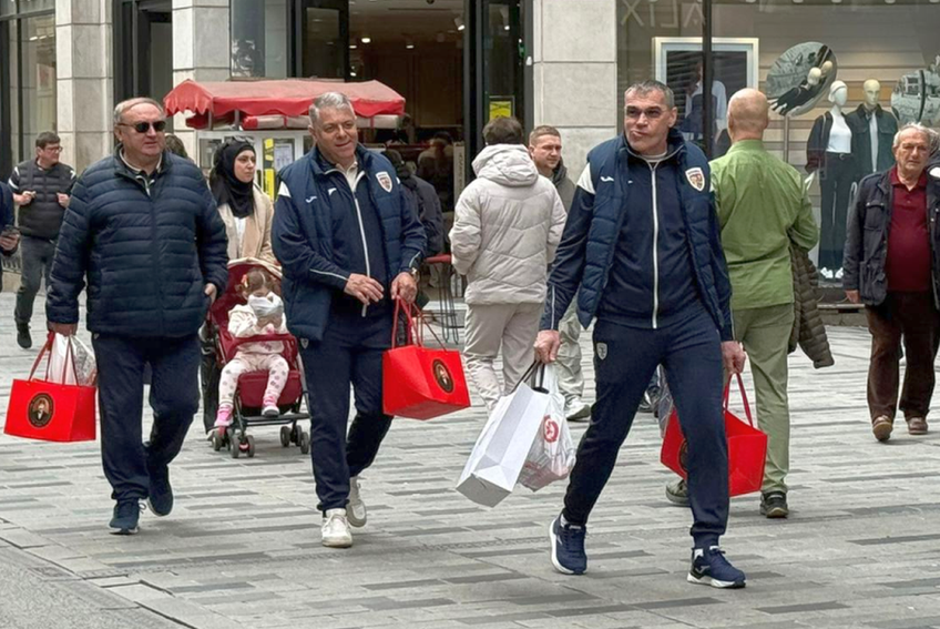 Alexandru Meszar și oficialii FRF au ieșit să își cumpere baclava din Istanbul