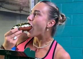 Reacția Arynei Sabalenka când a gustat cel mai scump hot-dog din lume: „Oh, Doamne...” » Cât costă și ce conține